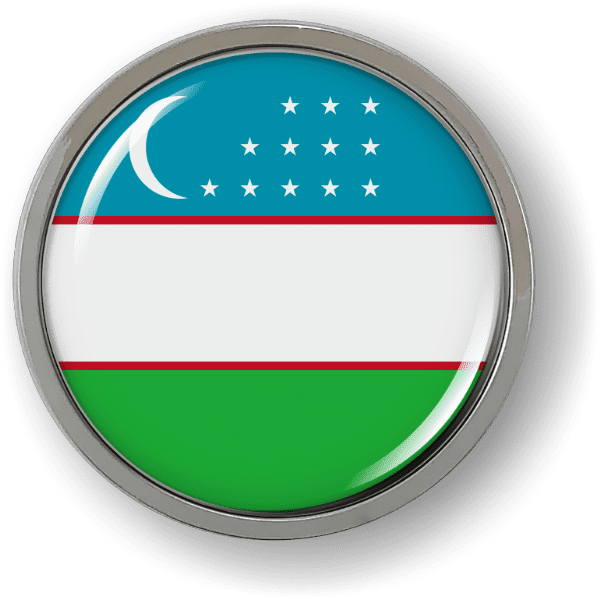 Uzbekistan - Flag - Country Emblem